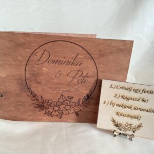 hagyományos vendégkönyv, fotókönyv