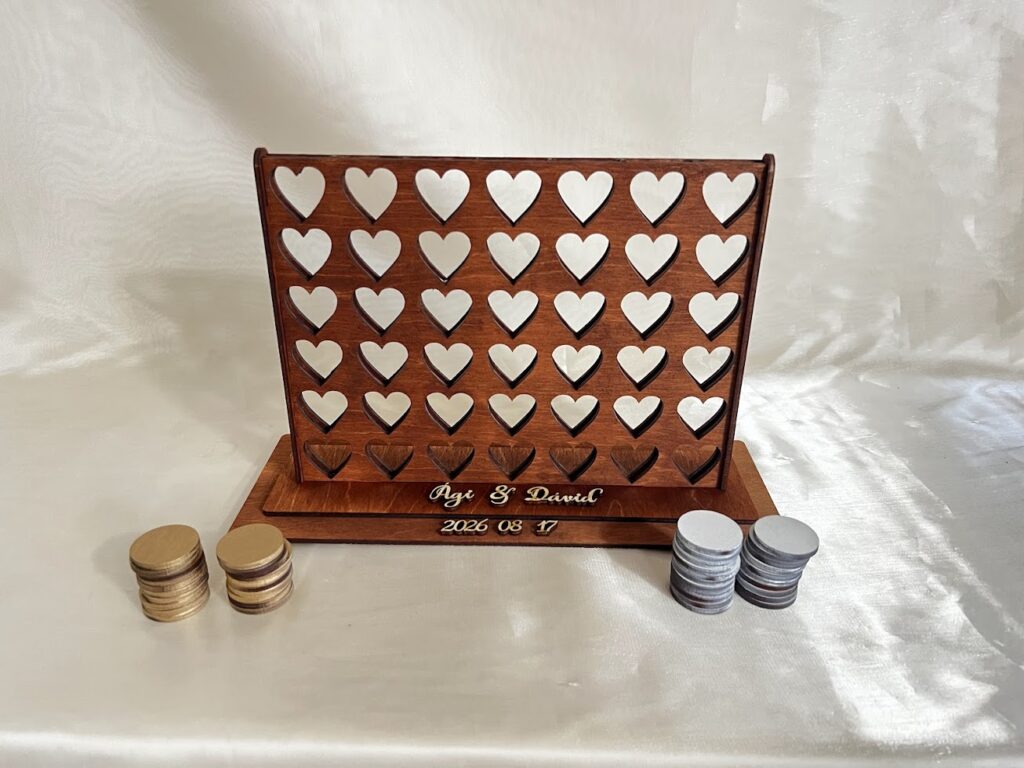 Amőba vendégkönyv esküvőre