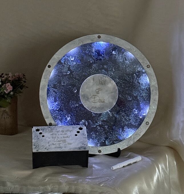 Hold a csillagokkal esküvői vendégkönyv