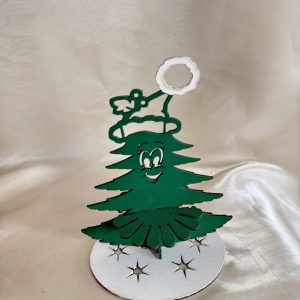 Karácsonyfás szalvétatartó, asztali dekor
